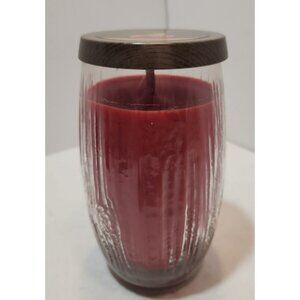 Yankee Candle Woodwick Crackling Lumiwick Raspberry Large Jar 22 Oz New